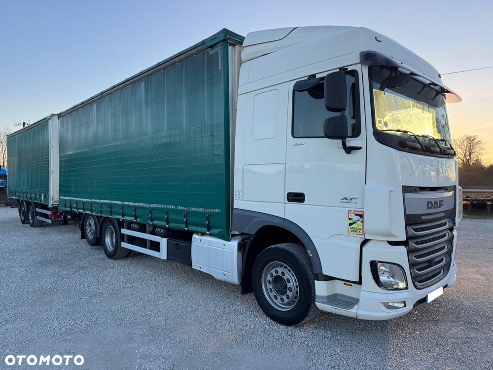 DAF XF 460 6X2 Euro 6 Zestaw Z Przyczepą 38 Palet Przejazdowy Dach Zsuwany - 3