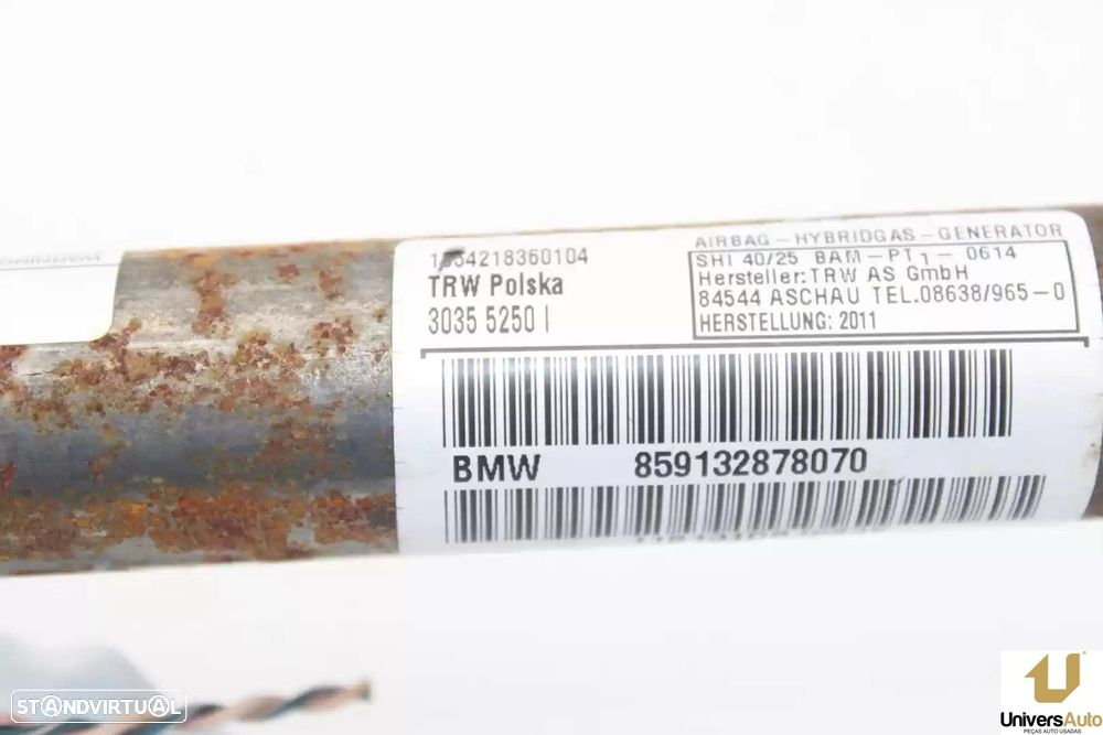 AIRBAG CORTINA FRONTAL DIREITO BMW 1 2011 -85913287807 - 4