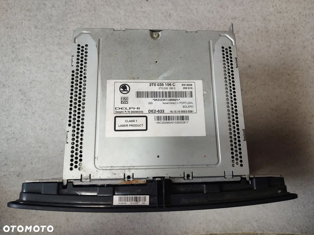 SKODA SUPERB II RADIO FABRYCZNE CD NAWIGACJA BOLERO 3T0035156C - 2