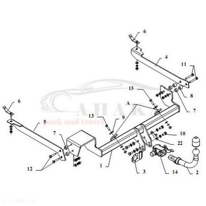 Hak Holowniczy Automat Do Citroen Xsara Kombi 1997-2005 - 3