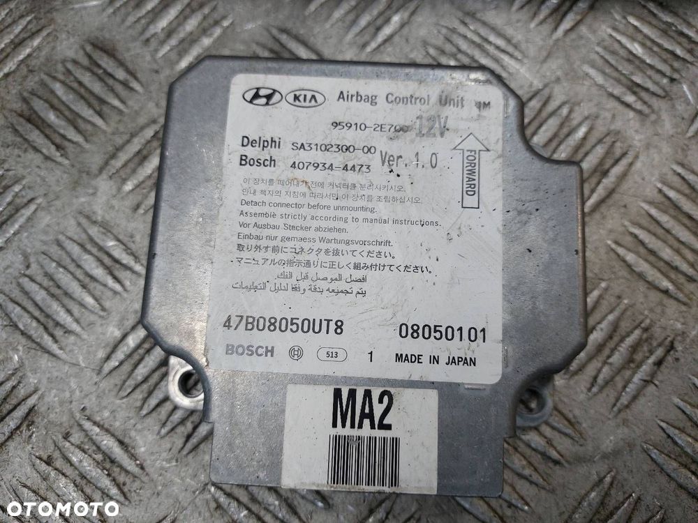 ZESTAW AIRBAG KOKPIT DESKA MODUŁ PODUSZKI PASY KURTYNY HYUNDAI TUCSON I - 2