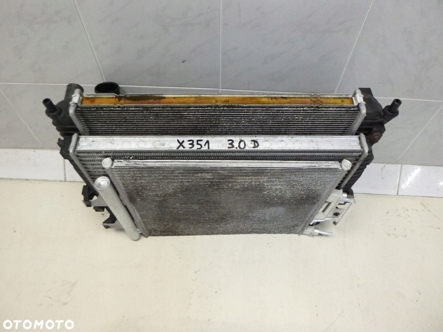 JAGUAR XJ 3.0 D 306D ZESTAW CHŁODNIC CHŁODNICA CHŁODNICE WODY KLIMA KLIMATYZACJA INTERCOOLER - 2