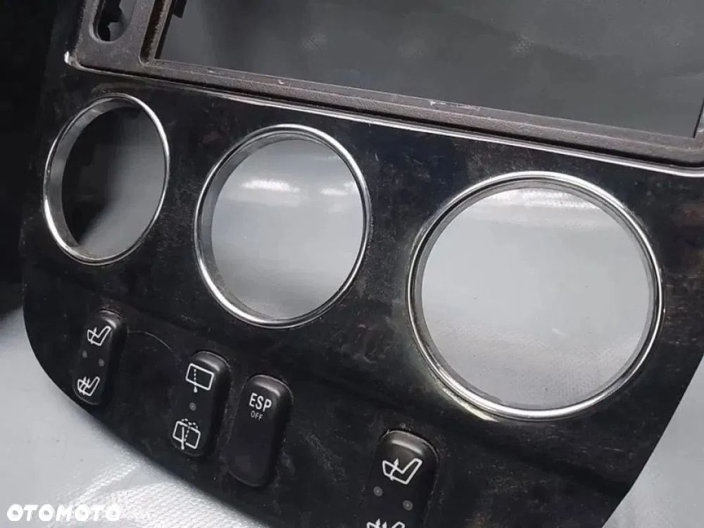 mercedes ml w163 lift final edition dekor ramka schowek roletka ciemne drewno - 3