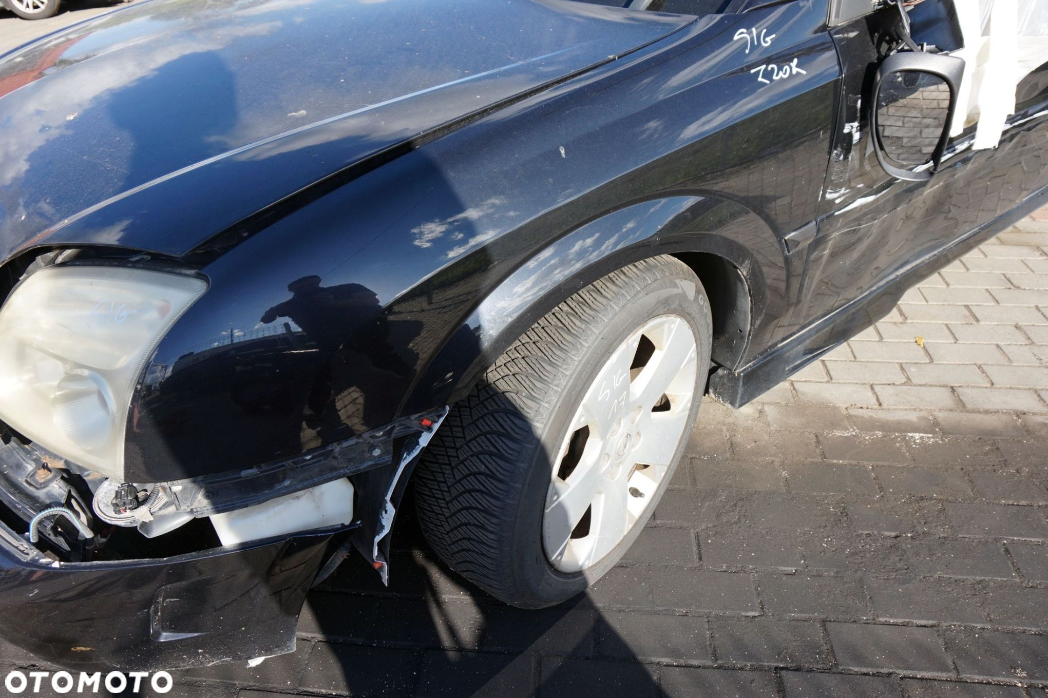 BŁOTNIK PRZEDNI LEWY SIGNUM  Z20R  CZARNY OPEL 2003-2008 - 2