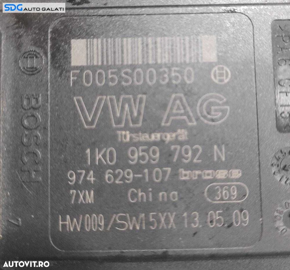 Motoras Macara Electrica de pe Usa Portiera Dreapta Fata Volkswagen Passat B6 2005 - 2010 Cod 1K0959792N 1K5837402AM [N1068] - 7