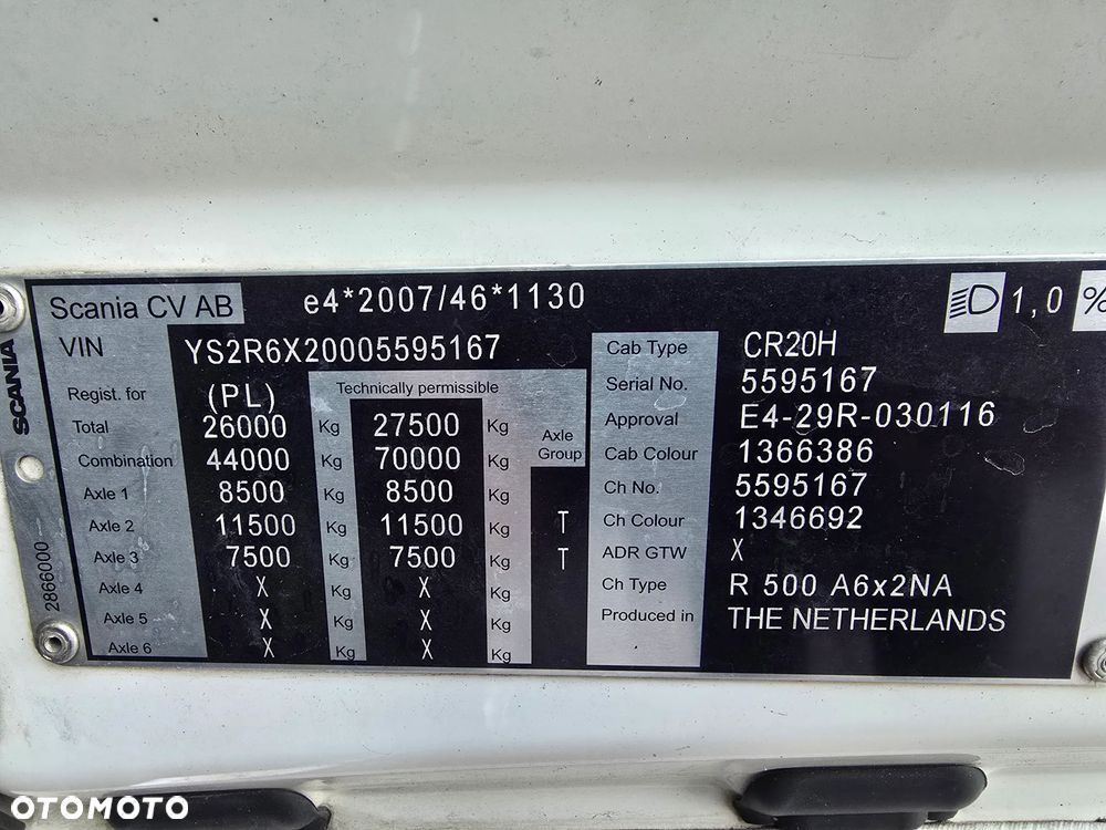 Scania R 500  6X2 BOOGIE - 38