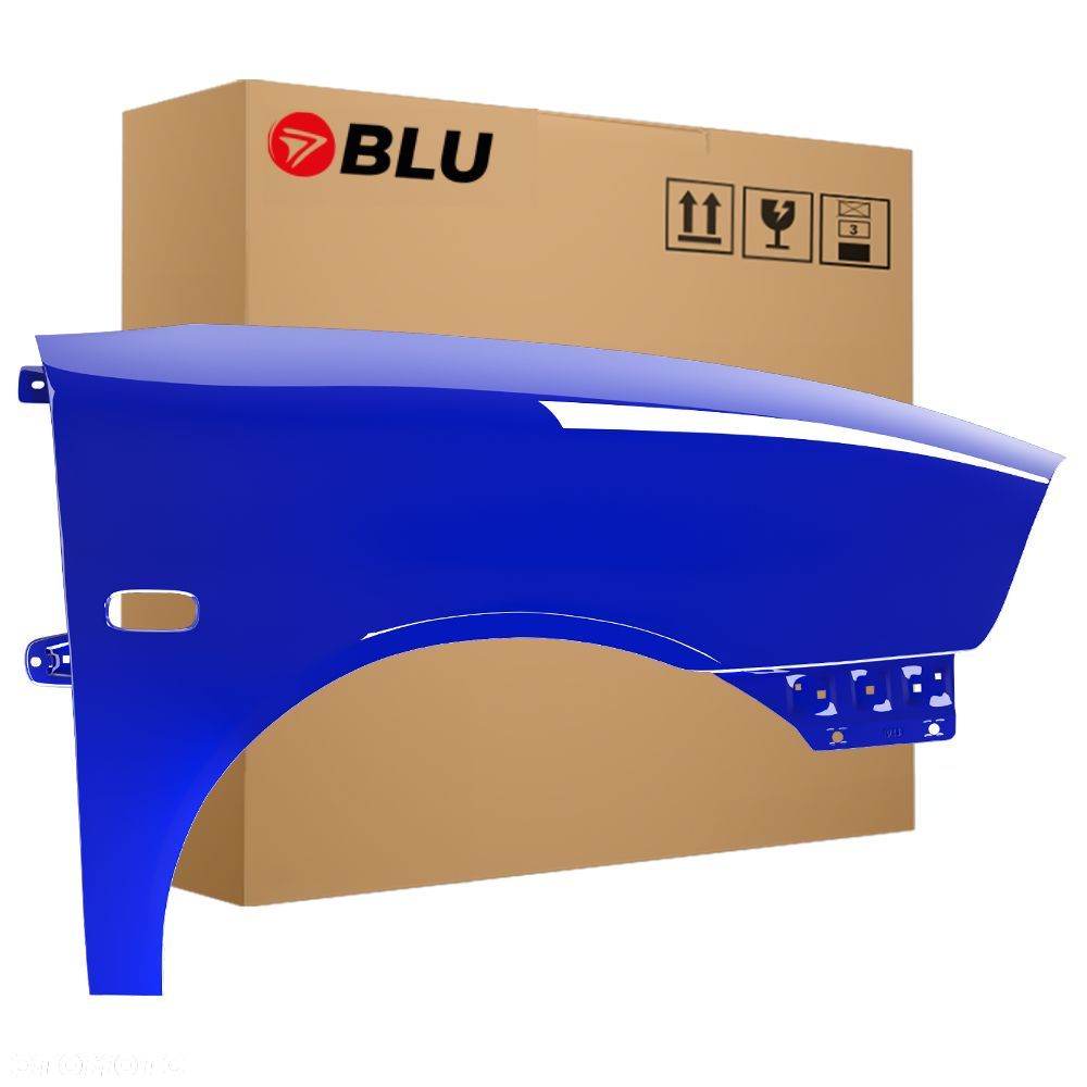BLU Błotnik Seat Ibiza 3 III Cordoba 2 II 6L LS5G prawy przód niebieski 02-08 ocynk BlauSwing - 1