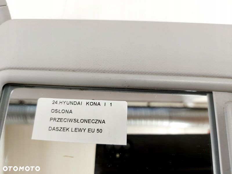 HYUNDAI KONA 1 I OSŁONA PRZECIWSŁONECZNA LEWA DASZEK SŁONECZNIK LEWY EU - 3