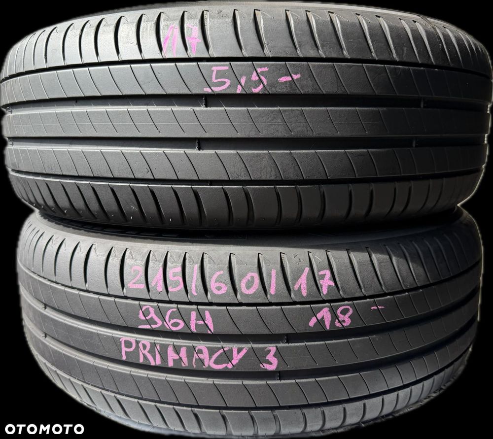 2 x 215/60R17 Michelin Primacy 3 - 1
