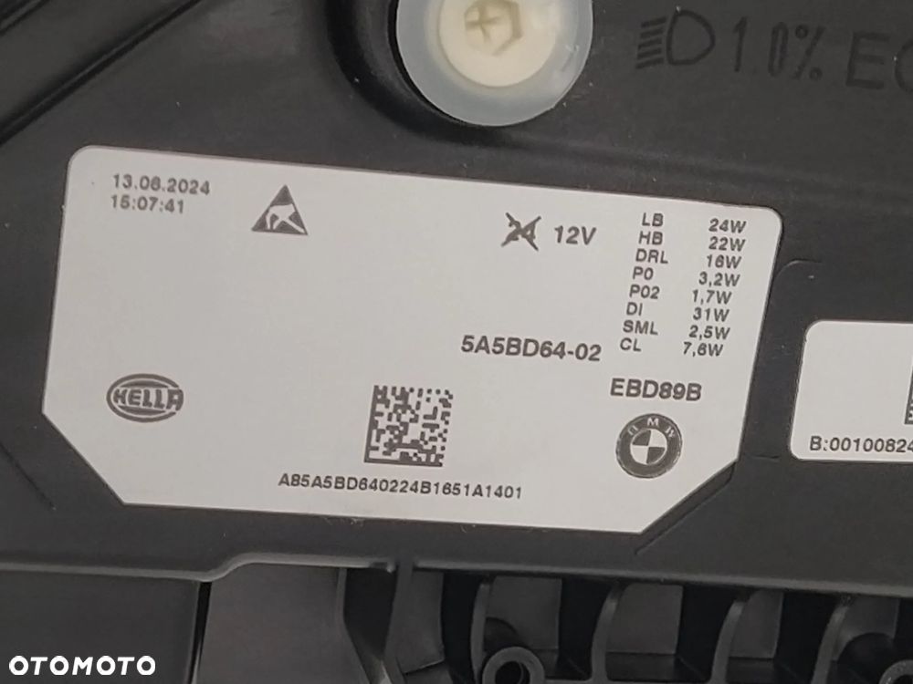 BMW X1 U11 REFLEKTOR LAMPA PRZÓD PRZEDNIA PRAWA FULL LED PRZETWORNICA KOMPLETNA USA JASNY ŚRODEK ORYGINAŁ NOWY - 10