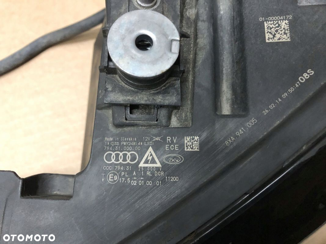 LAMPY XENON AUDI A1 LIFT KOMPLETNE 8XA LED BIXENON - 5