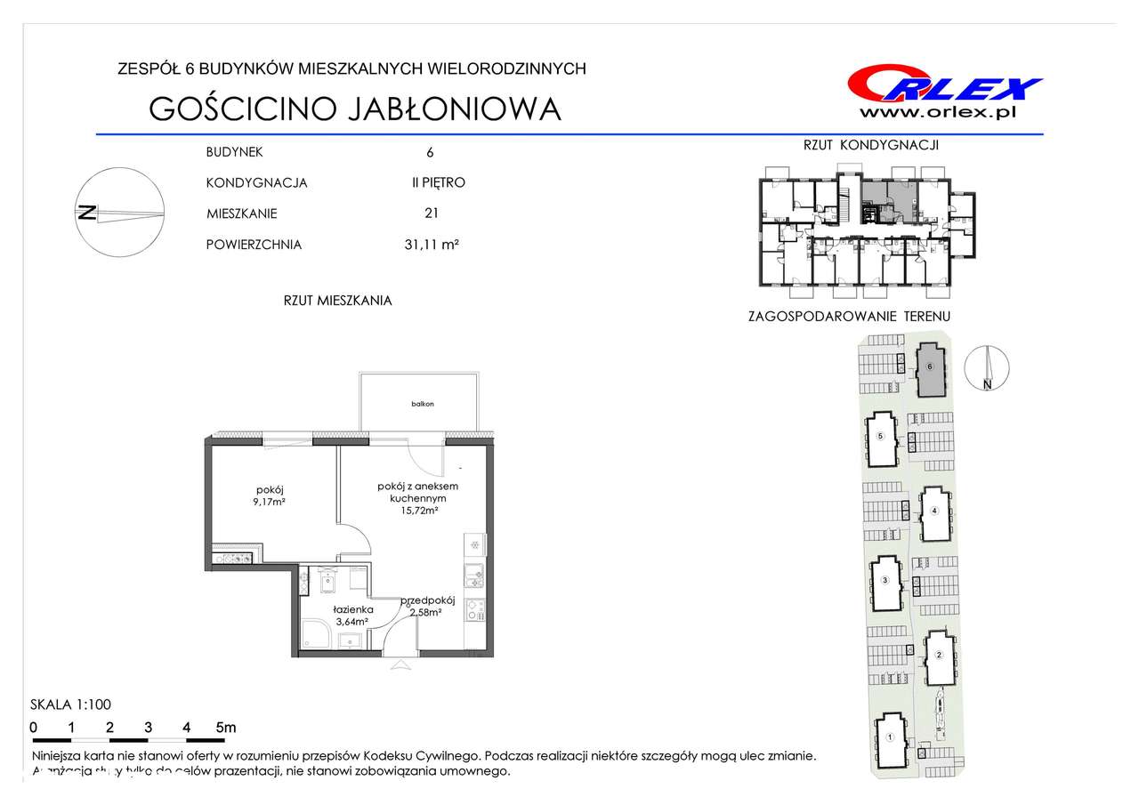 Mieszkanie na sprzedaż, 2 pokoje, 31 m², Gościcino