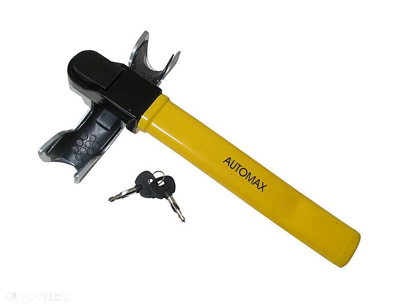 Antifurt auto pentru volan cu cheie si maner de 40cm, Automax - 1