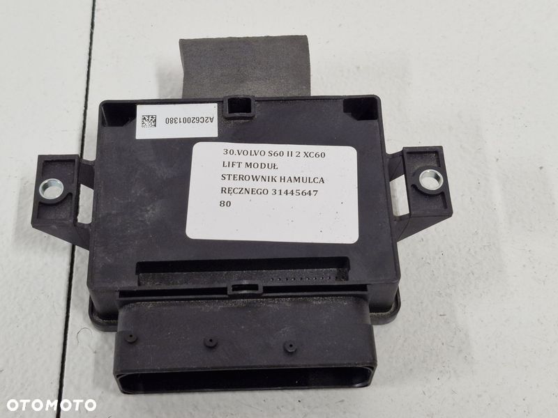 VOLVO S60 II 2 XC60 LIFT MODUŁ STEROWNIK HAMULCA RĘCZNEGO 31445647 - 1