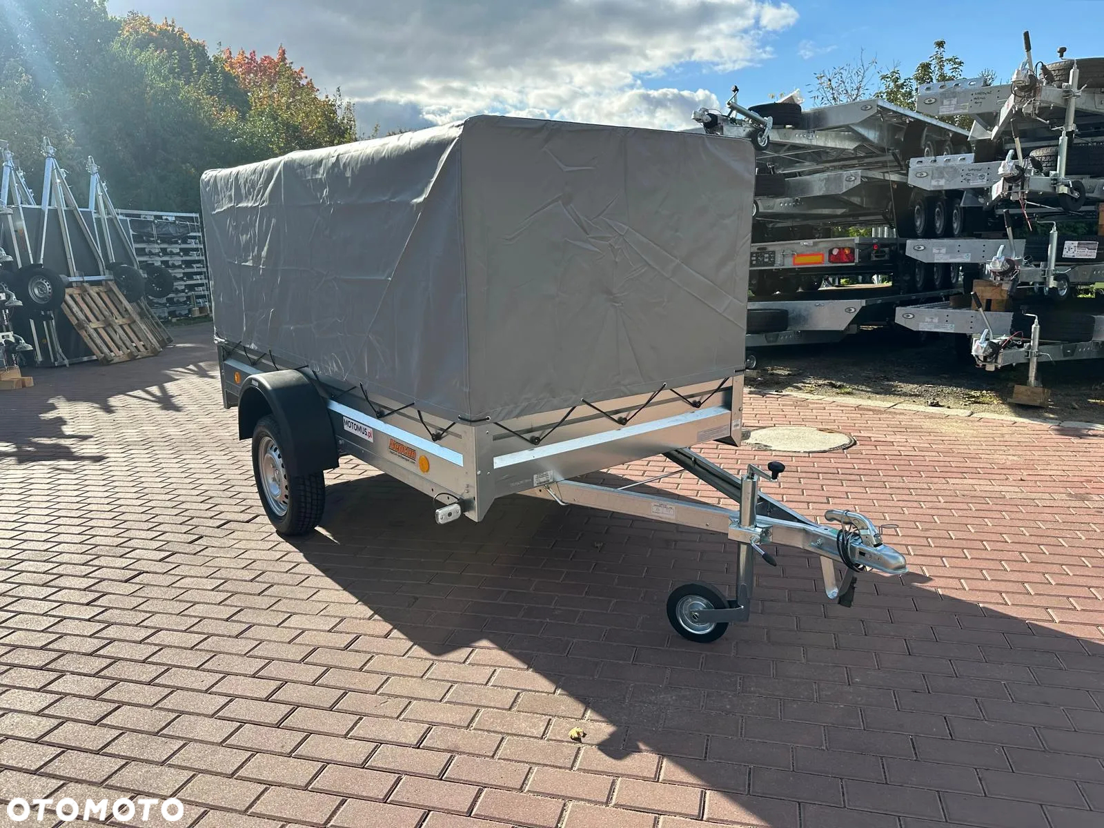 Neptun Przyczepa Neptun N7-263 PTW + stelaż i plandeka H80 cm 1 osiowa DMC 750kg HIT CENOWY - 3