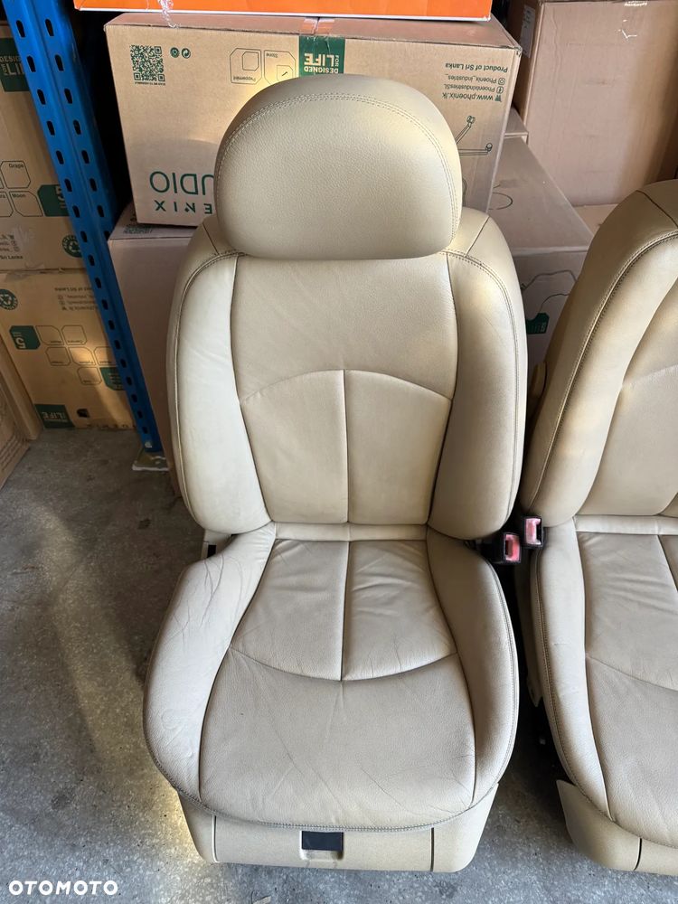 Mercedes E W211 komplet foteli kanapa skóra beż beżowa - 6