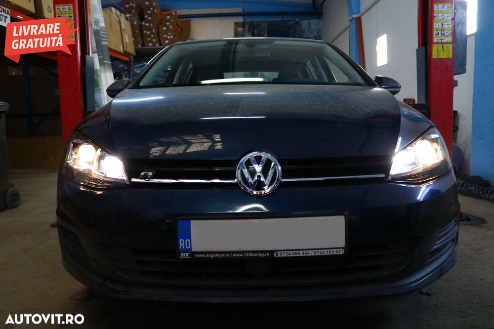 Faruri LED RHD VW Golf 7 VII (2012-2017) Facelift G7.5 R Line Look cu Semnal Dinam- livrare gratuita - 11
