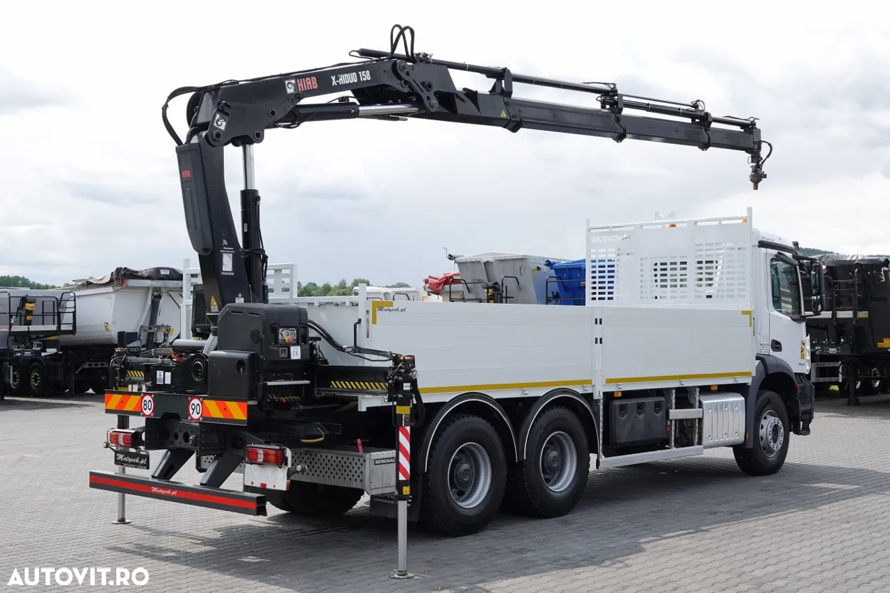 Mercedes-Benz AROCS 2640 / 6x4 / TRANSMISIE - 6,5 M / HDS HIAB 158 DS-4 / extensie: 12,5 M / EURO 6 / RADIO CONTROL / ROTATOR / 2020 / IMPORTAT - 5