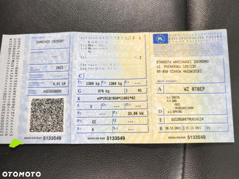 Dacia Spring 27.4kWh Comfort Plus - 40