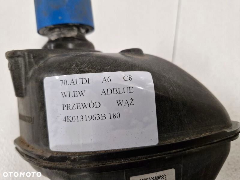 audi a6 c8 przewód wąż rura wlew adblue 4k0131963b - 4