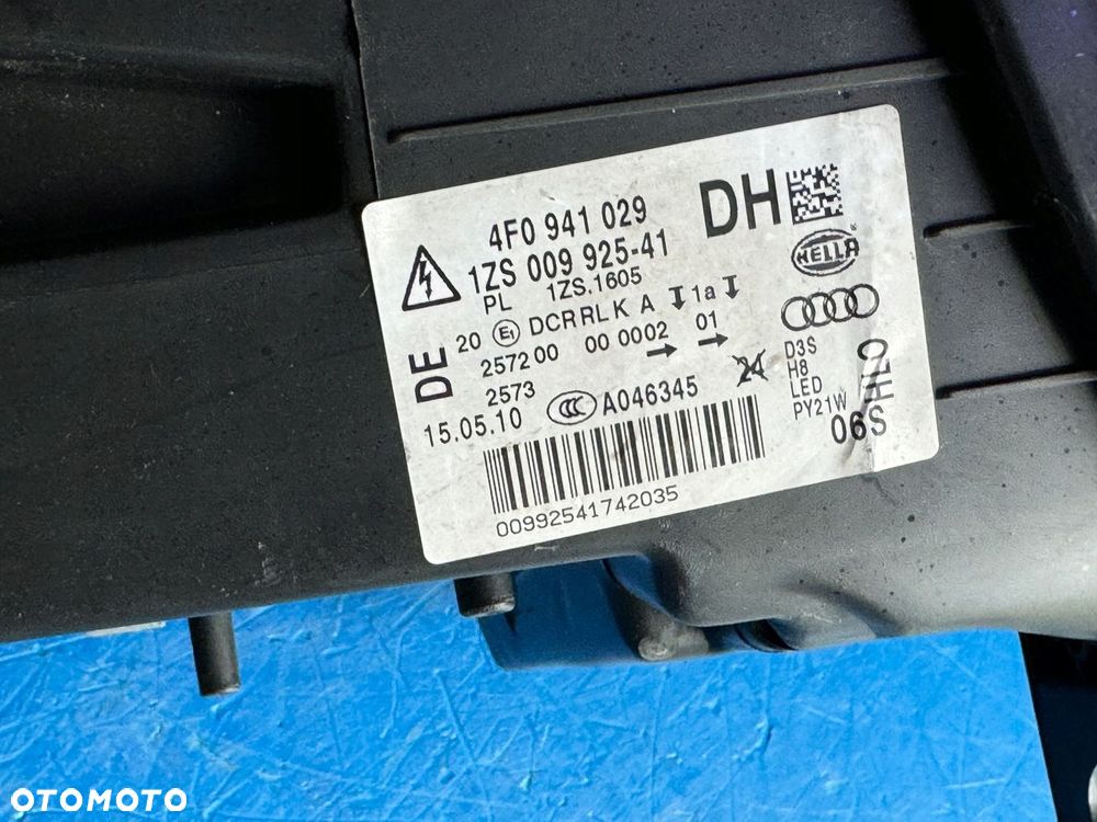 LEWY BI XENON LED AUDI A6 C6 SKRĘTNA EUROPA BDB HELLA - 5