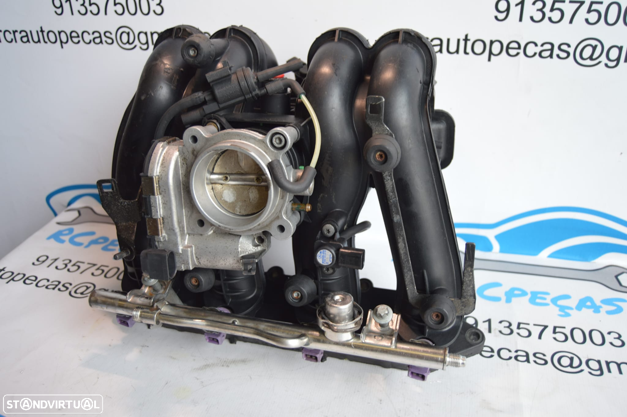 COLETOR ADMISSÃO ORIGINAL A1111412001 2900304569 MERCEDES BENZ CLASS C W203 C200 KOMPRESSOR 163CV M111955 CLK C208 - 4