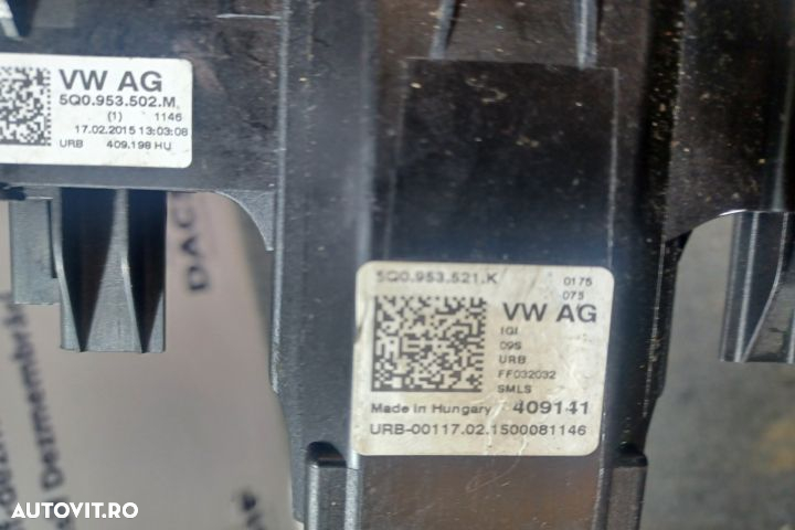 ANSAMBLU MANETE SEMNALIZARE + STERGATOARE 5Q0953502M 5Q0953521M Volks - 5