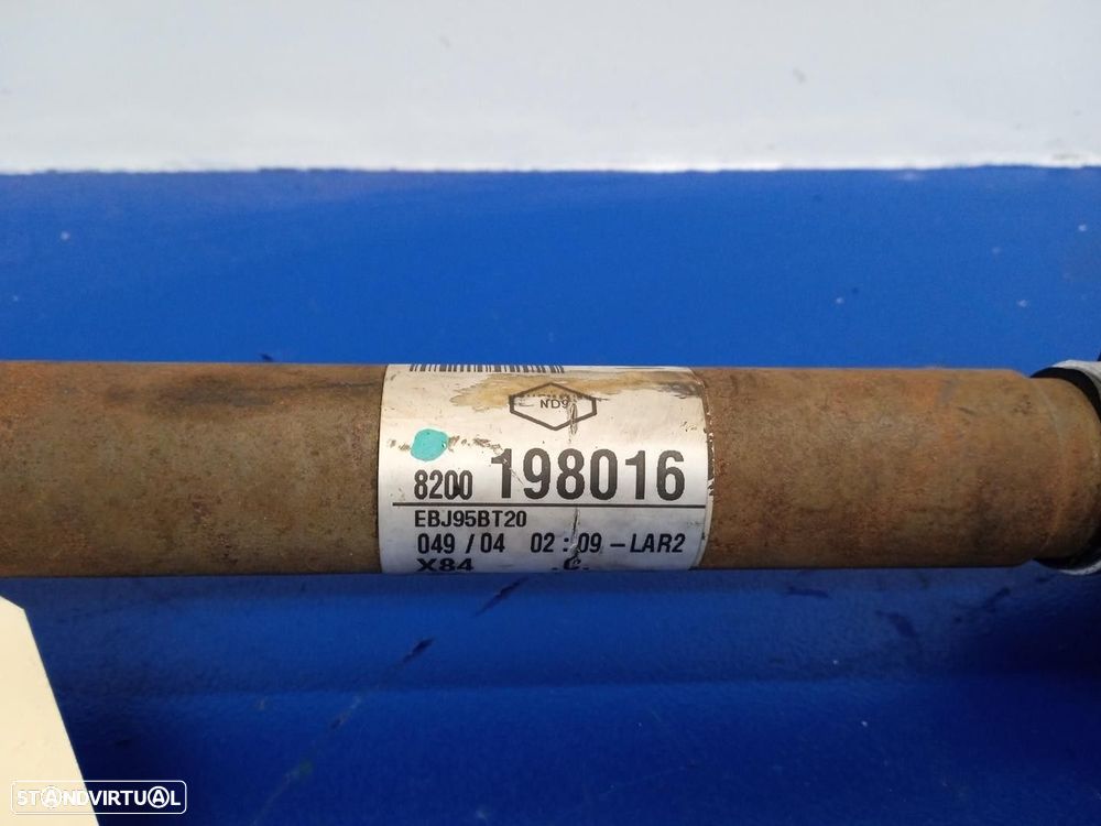 TRANSMISSÃO FRONTAL ESQUERDA RENAULT SCÉNIC II 2004 -8200198016 - 3