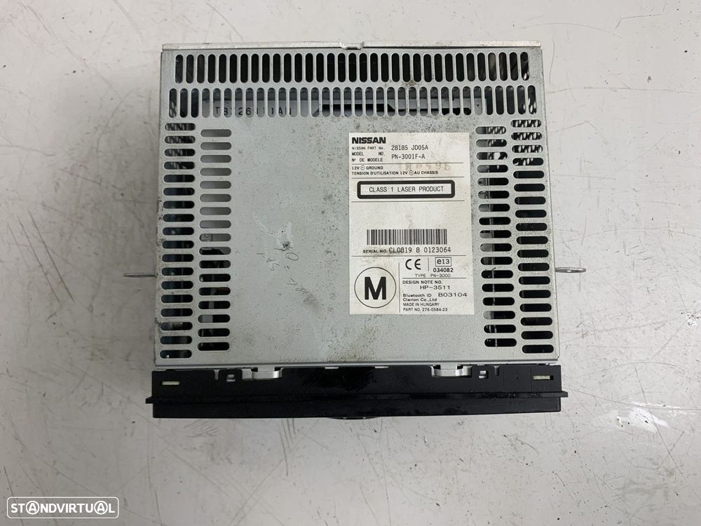 Rádio NISSAN QASHQAI (J10, JJ10) 28185JD05A 28185 JD05A - 3