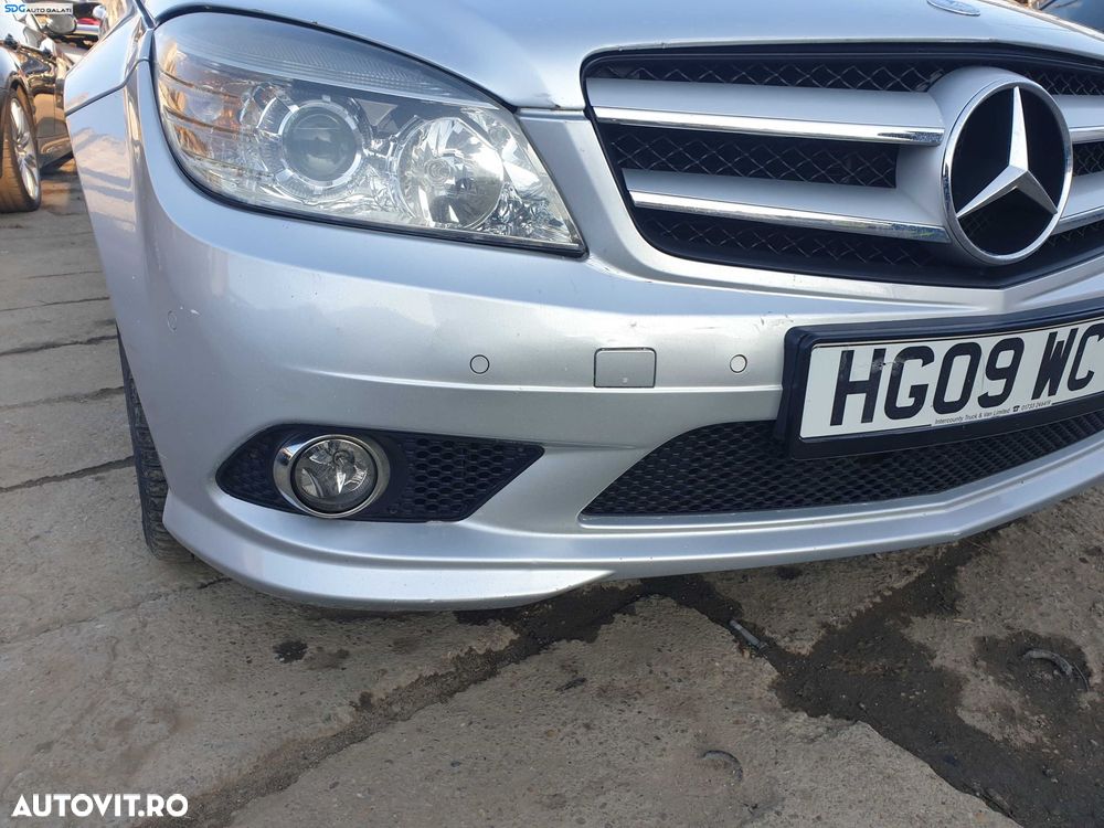 Bara Spoiler Fata AMG Completa FARA Grila cu Emblema Mercedes Clasa C Class W204 NFL Non Facelift 2007 - 2011 [K1585] - 3