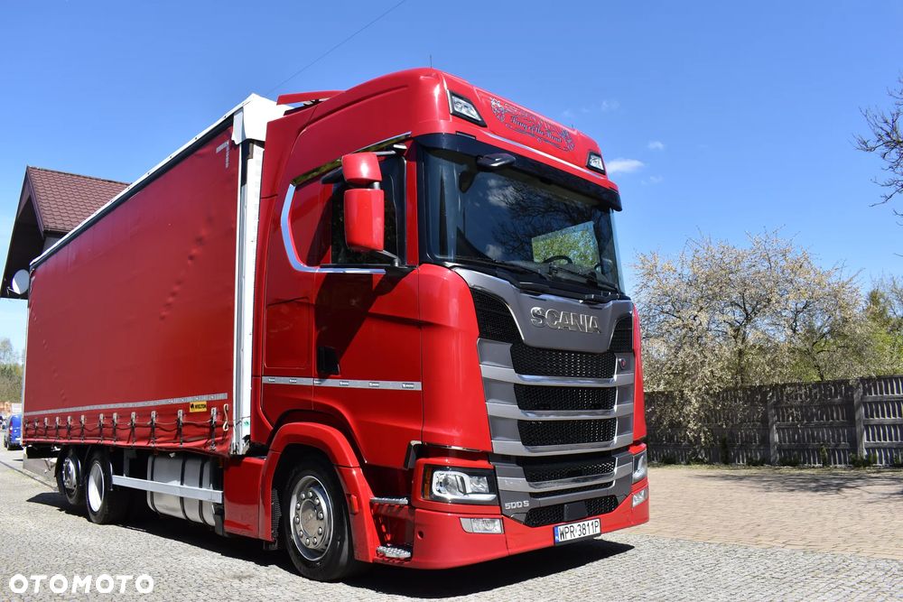 Scania S 500 FIRANA/OŚ PODNOSZONA/DACH I BOKI ZSUWANE - 1