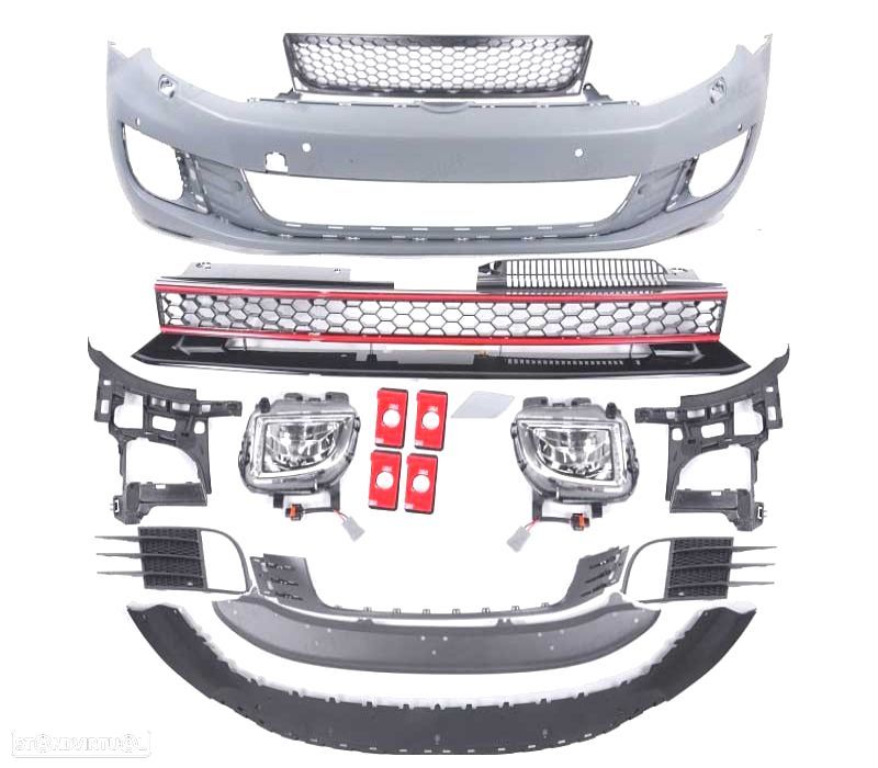 PARA-CHOQUES FRONTAL VOLKSWAGEN VW GOLF 6 HATCHBACK LOOK GTI PDC - 2