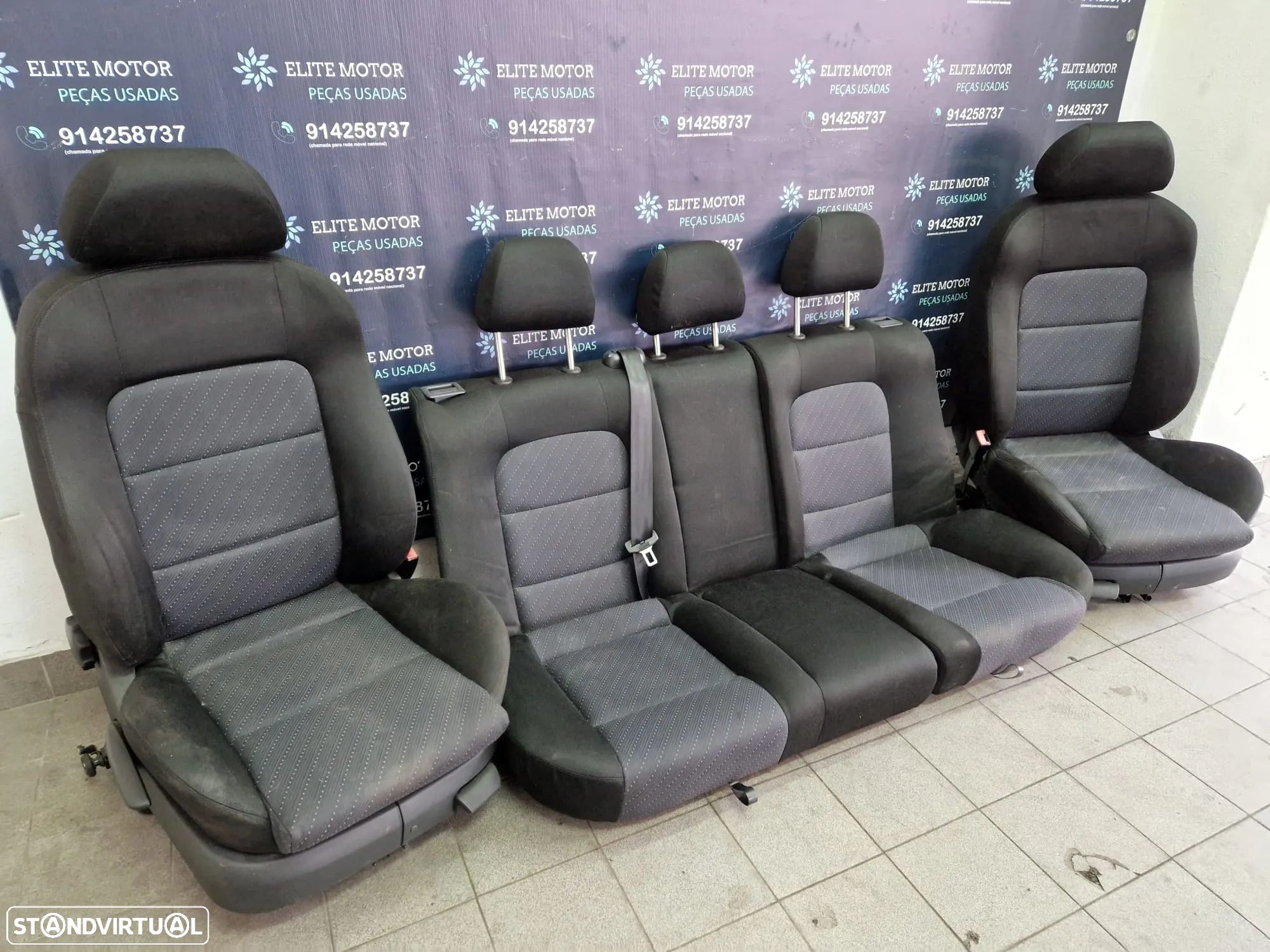Jogo de bancos usados SEAT LEON 1M FR TOLEDO tecido - 1