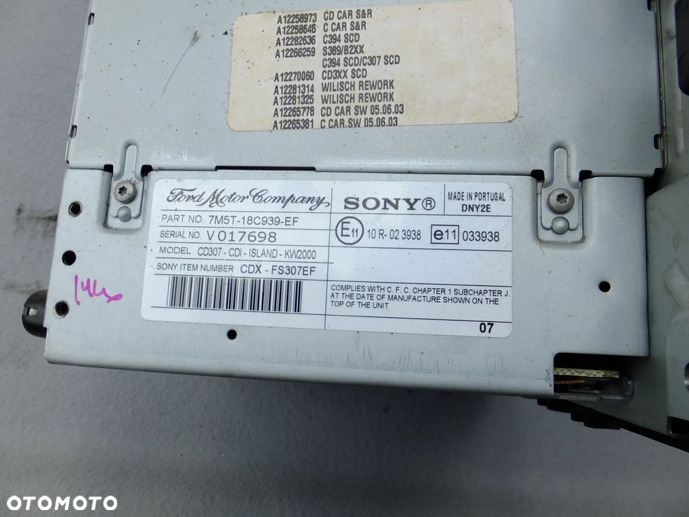 radio cd ford focus mk2 lift 2009r 7M5T-18C939-EF - 3