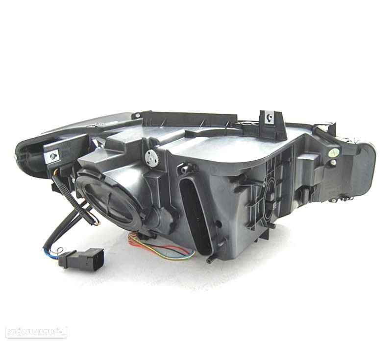 FARÓIS BMW F30 F31 11-15 XENON AFS ANGEL EYES DRL LED PRETOS - 3