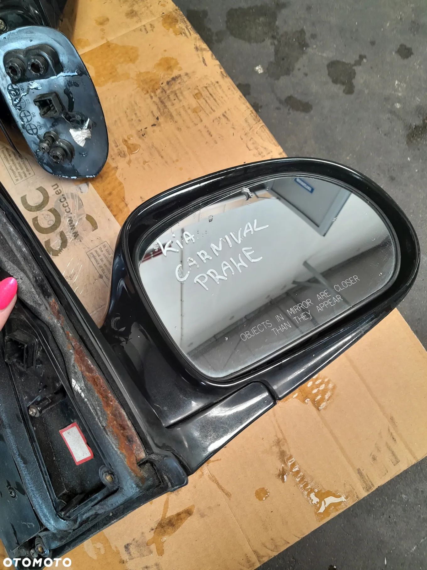 Lusterko prawe Kia Carnival I 1 czarne !! Wysyłka !! - 1