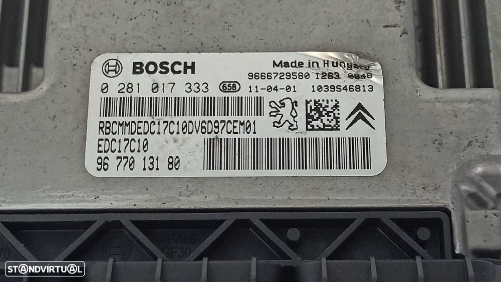 CENTRALINA DO MOTOR UCE CITROEN C3 PICASSO EXCLUSIVE - 2