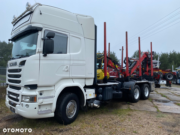 Scania R580 do drzewa drewna lasu Loglift