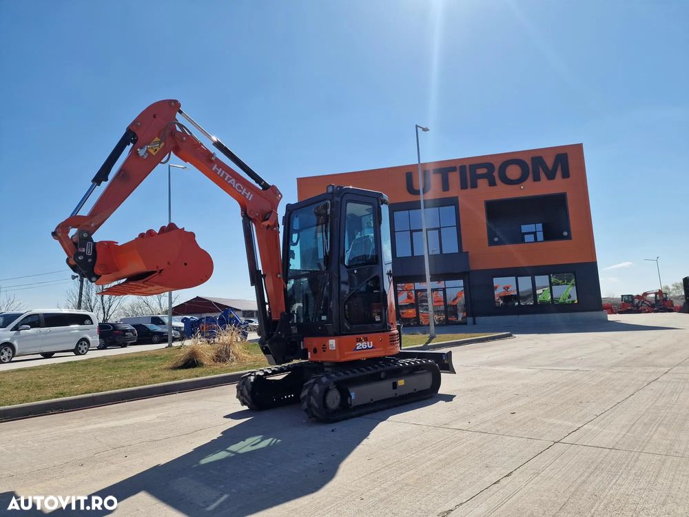 Hitachi 2,8t, PROTMOTIE-CUPLA RAPIDA+3 cupe, ZX26U-6, 2025, Instalatia picon, Grantie 2 ani, Posibilitate leasing 5 ani-PROMOTIE 36.500 EUR+Tva - 1