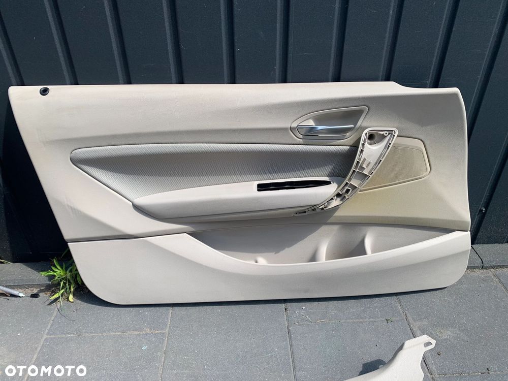 BOCZKI DRZWI PRZÓD TYŁ BMW 2 F22 SKÓRA MATERIAŁ BREEZE OYSTER - 2
