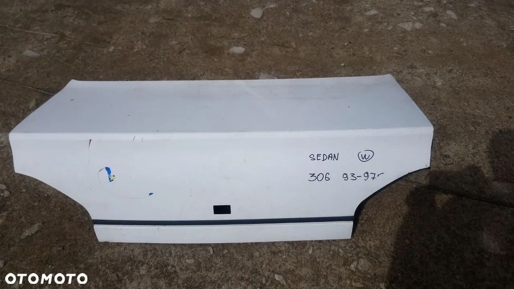 KLAPA TYŁ PEUGEOT 306 SEDAN BIAŁA TYLNA - 1
