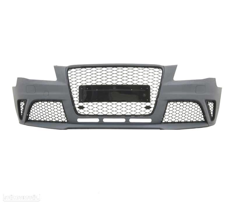 PARA-CHOQUES FRONTAL AUDI A4 B8 08-11 LOOK RS4 GRELHA PRETA SRA PDC - 2