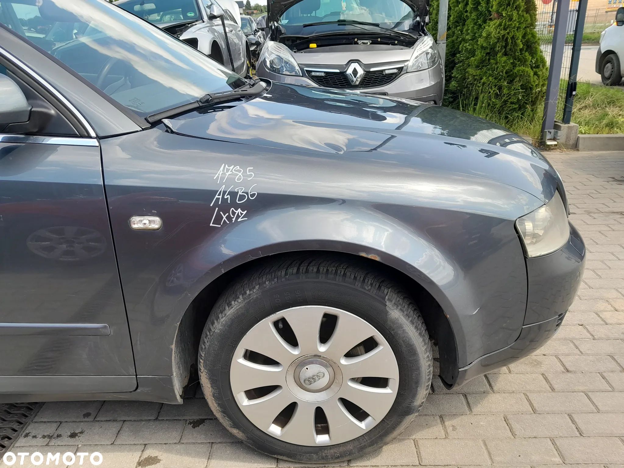 AUDI A4 B6 BŁOTNIK PRAWY PRZEDNI PRAWY PRZÓD KOLOR: LX7Z - 1