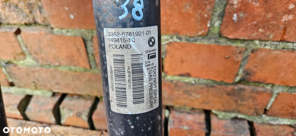 BMW X5 E70 Amortyzator tył tylny prawy lewy 6781922 6781921 Sprężyna tył Sprężyny tylne Amortyzator przód prawy lewy Amor przedni prawy przedni lewy 6781918 - 5