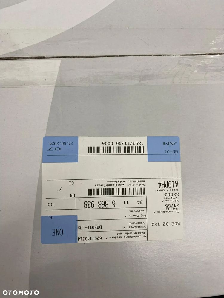 Tarcze hamulcowe przód BMW OEM(nr 34116868938) - 4