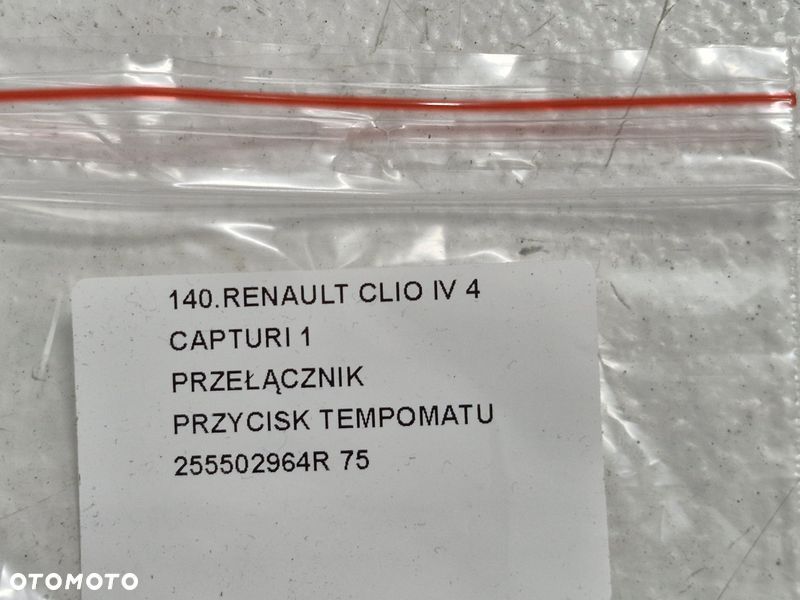 RENAULT CAPTUR 1 I CLIO 4 IV PRZEŁĄCZNIK PRZYCISK TEMPOMATU 255502964R - 6