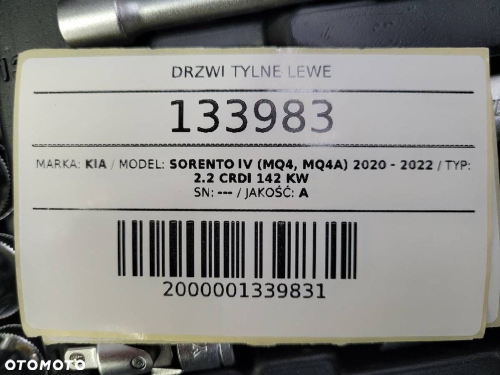 DRZWI TYŁ TYLNE LEWE KIA SORENTO IV SWP - 15