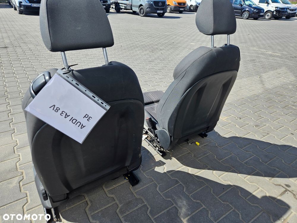komplet fotele kanapa boczki s-line anglik uk audi a3 8v 3d - 9