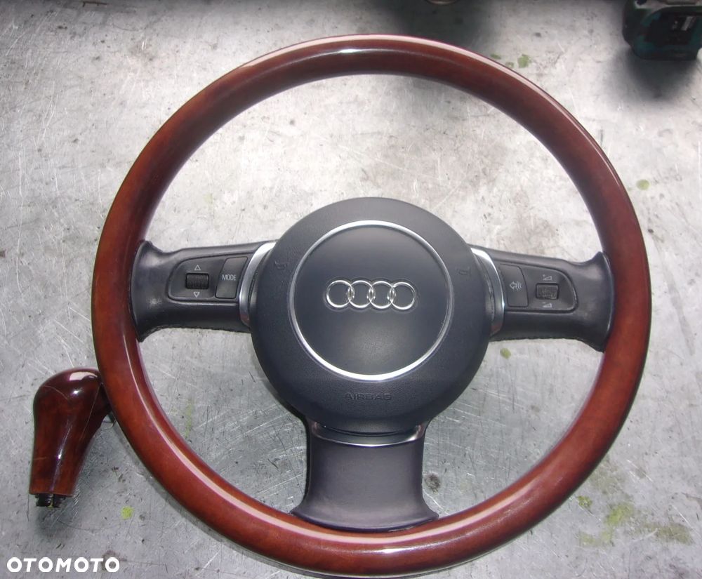 Kierownica DREWNO DREWNIANA AUDI A8 D3 SUPER - 1