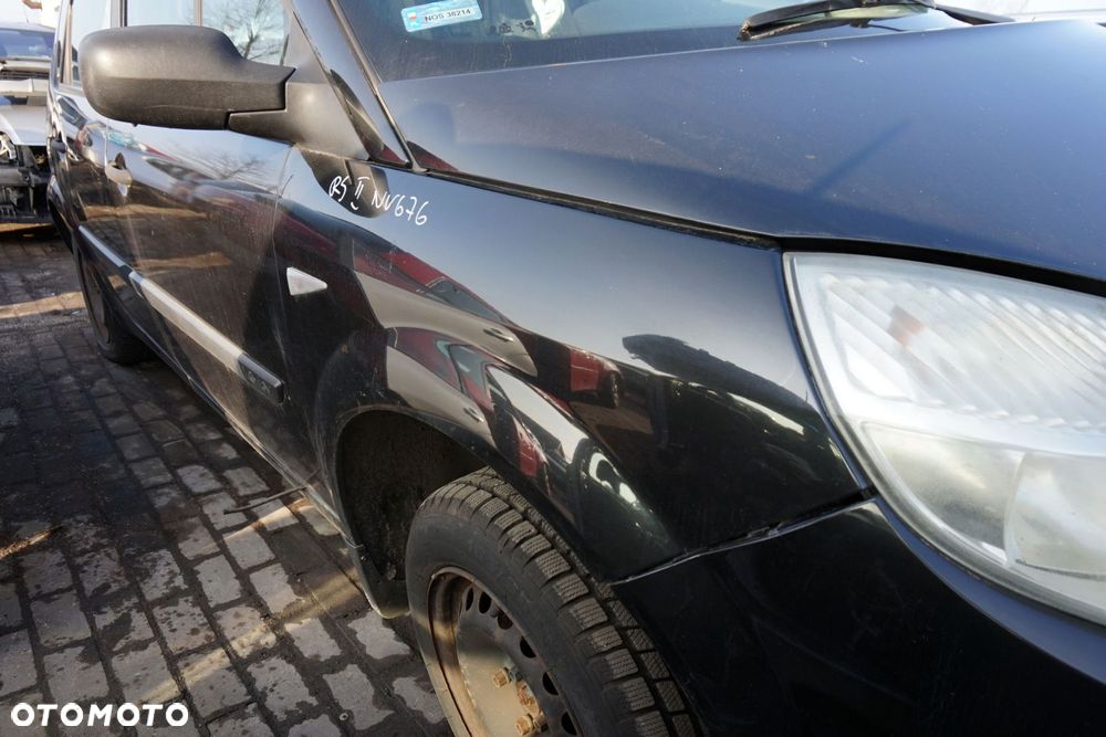 MASKA ZDERZAK BŁOTNIKI LAMPY SCENIC II PH1 NV676  RENAULT 2004-2006 CZARNY PRZÓD KOMPLETNY - 12